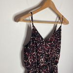 Peyton Jensen Colton leopard asymmetrical hem dress in rust black combo size XS Photo 45