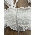Altar'd State  white crop top with bow tie in the back!Never worn!Size S100%Cotton Photo 5