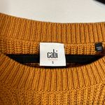 CAbi  #3537 StepUp Pullover Chunky Knit Mustard Sweater Photo 3