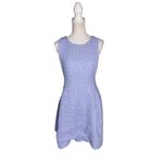 Emporio Armani Sleeveless Tweed Dress Blue Womens Size IT 44 US 8 Photo 6