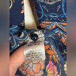 I. Madeline Woman’s Floral Formal Long Sleeve Classic Chic Dress Size Small Blue Photo 3