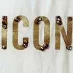On Twelfth Colored Gems Icon  Blinged Out Tee Shirt White size S Photo 4