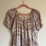 Millibon USA Bohme USA Patchwork Tank / White Print Multi Tiered Swing Mini Dress Size S Photo 1