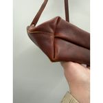 Portland Leather Goods Brown Pebbled Tote Bag Purse Handheld Crossbody Work Photo 9
