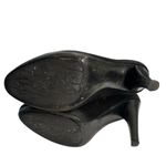 Diane Von Furstenberg DVF Suede Black Women's Heeled platform booties Shoes Size 7 Photo 10