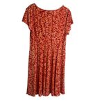 Connected Apparel  size 16 coral pink dot patterned  dress Photo 1