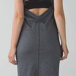 Lululemon Go For It Dress - Micro Stripe Black/Grey - 4 Photo 0
