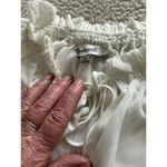 Madewell $98 Women's Nayla Boho Long Sleeve Tie Top, Winter White Size XL Photo 6