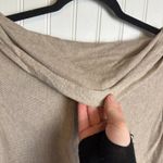 Matilda Jane  Come On Over Fringe Wrap Drape Sweater Size Medium Beige M8 Photo 9