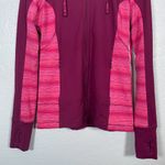 Moving Comfort  Women M Maroon Pink Crimson Foxie Full Zip Coat Jacket Pocket Run Photo 1