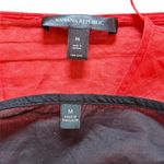 Banana Republic  Semi Sheer Button Up Tunic Top and Tank Set Womens Medium Black Photo 8