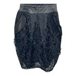 Lucy Paris Lucy & Co. Black Lace Floral Mini Dress Cocktail Pockets Small NWT Photo 4