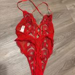 Victoria's Secret Red Lace teddy Photo 1