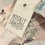 💙SALE 3/$25 MENTALLY EXHAUSTED UNICORN PINK SOFT INTIMATES PAJAMAS SLEEP SHORTS Size 2X Photo 3