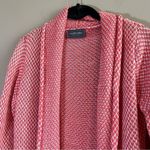 Wooden Ships ✨  Coral Pink Open Front Knit Cozy Soft Cardigan S/M Photo 1