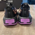 Versace Jeans Couture Leopard Print Logo Running Sneakers Purple Size 10 Photo 4