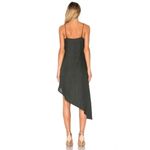 SIR The Label Rosa Linen Asymmetric Midi Dress in Forest Size 1 Retail $190 Photo 4