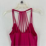 Socialite Ruffle Strappy Blouse Tank Top Womens Small Pink Photo 7