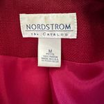 Nordstrom Vintage 90s Red Rayon Blazer Women Size Medium Photo 4