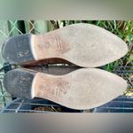 FIRENZE gray tooled leather ankle booties size 39 Photo 3