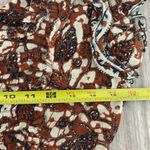 Love the Label Maxi Dress Ruffle Shoulder Square Neck Small Brown Photo 11