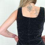 Vintage Shimmer Sleeveless Maxi Dress in Black | Size S Photo 1