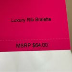 Commando  Luxury Rib Bralette Nightshadow Blue Small NWT Photo 9