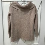 Rebecca Minkoff  Womens Sweater Large Merino Wool Alpaca Shrug Shawl Knit Tan‎ Photo 7