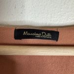 Massimo Dutti Dress Womens 8 Rust Floral Boho Maxi V Neck Sheer Lined Flowy Photo 4