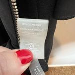 Karl Lagerfeld  black cold shoulder cropped jumpsuit exposed gold zipper size 2 Photo 6