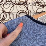 Vintage Ugly Christmas Zip Up Cardigan featuring snowman winter flurry 18W/20W Blue Photo 5