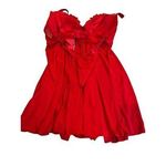 Enchanted Babydoll Red Nightie Sheer With Matching Thong Panty size S/M Size M Photo 5