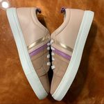 Seychelles New Stand Out Blush Suede Sneaker striped classic style Photo 5