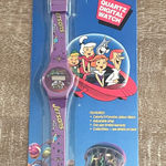 Vintage Jetsons The Movie Purple Plastic Quartz Digital Watch, Brand New Photo 0