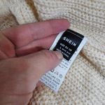 SheIn Beige Lace Trim Drawstring Waist Peplum Sweater Tank Size Large Photo 5