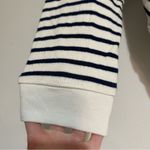 Hatch The Dakota Striped Nursing Knit Sweatshirt Navy White Size 3 Large Photo 2