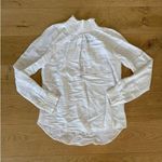 Reformation - Shirred Neck & cuffs Long Sleeve Blouse Top in White Photo 0