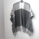 Francesca's Gray and White plaid Wrap OS Shaw Photo 1