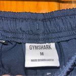 Gymshark  Women’s Navy/White athletic shorts Both Pockets& Drawstrings Sz Med-EUC Photo 4