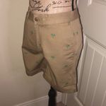J.Crew  Tan Chino Shorts with Green Palm Trees Size 00 Photo 1