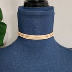 Pink, Tan and Grey Suede Multi String Choker Necklace Set Pink Photo 5