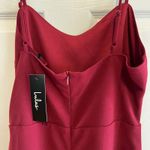 Lulus  Burgundy Lace Midi Dress Size Medium NWT Holiday Wedding Fall Photo 8
