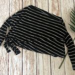 We The Free Striped Off-Shoulder Crop Top Side Tie Size XS Photo 2