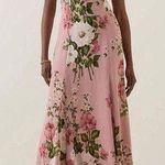Reformation Nadira Floral Pink Maxi Dress Photo 1