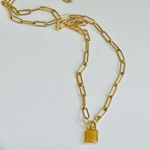 Anthropologie Tarnish resistant lock link chain Photo 0