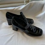 Coutgo Penny Loafers Chunky Block Heels Square Toe Shoes Black 11 NWT Photo 5