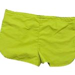 Happily Grey Women's Nylon Adjustable Waist Shorts Sz L Neon Green Athletic 40” Size L Photo 1