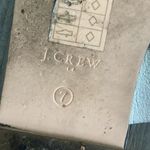 J.Crew  Malta metallic silver 2 strap leather flat slide sandal size 7 Photo 6