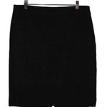 J.Crew Women's AC280 Black Wool Pull On Zip Up Pencil Skirt Size 10 Petite 10P Photo 0