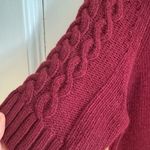 Banana Republic  Cranberry Burgundy Short Sleeve Sweater Dress Small Holiday Photo 3